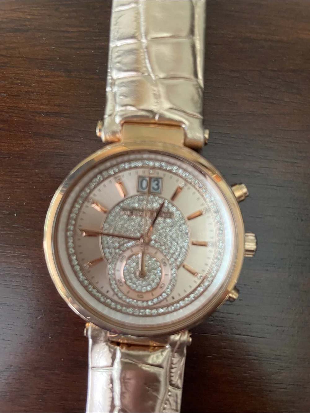 Michael Kors  Women’s Rose Gold Chronograph Watch